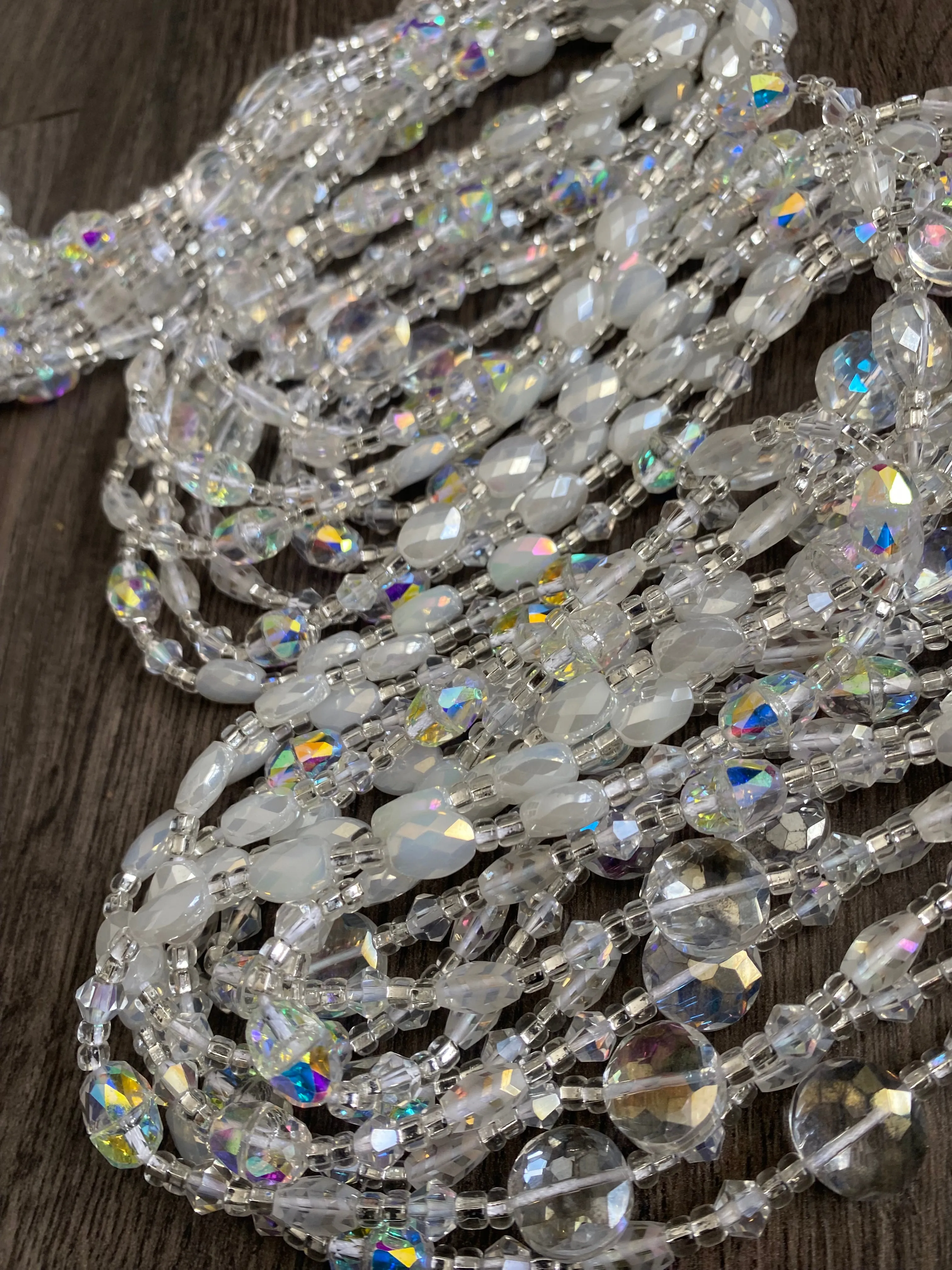 Heavens Dew-  Bridal- Luxury Crystal Waistbeads, waistbeads for brides, WaistBeads for new Beginnings or fresh Start