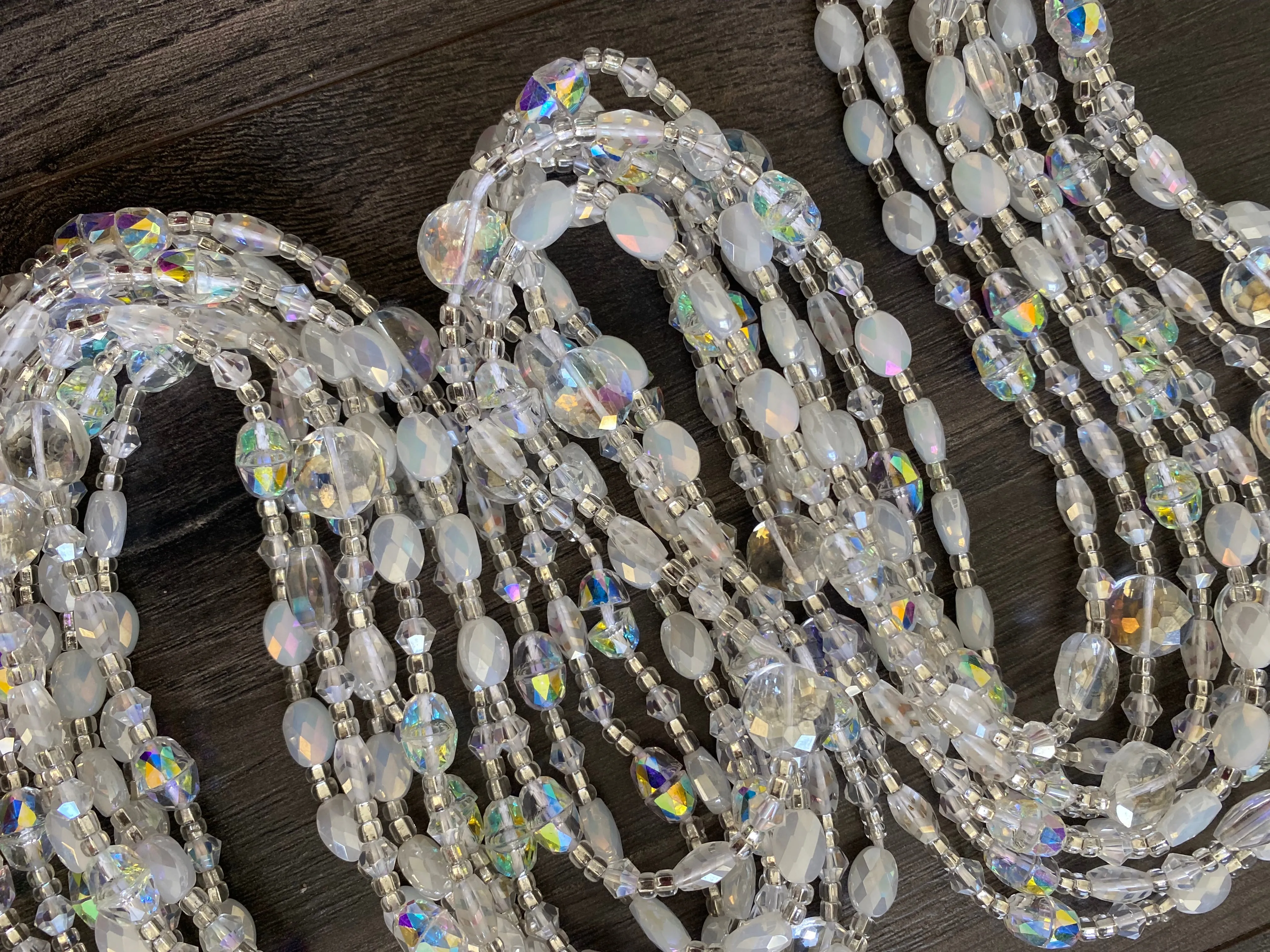 Heavens Dew-  Bridal- Luxury Crystal Waistbeads, waistbeads for brides, WaistBeads for new Beginnings or fresh Start