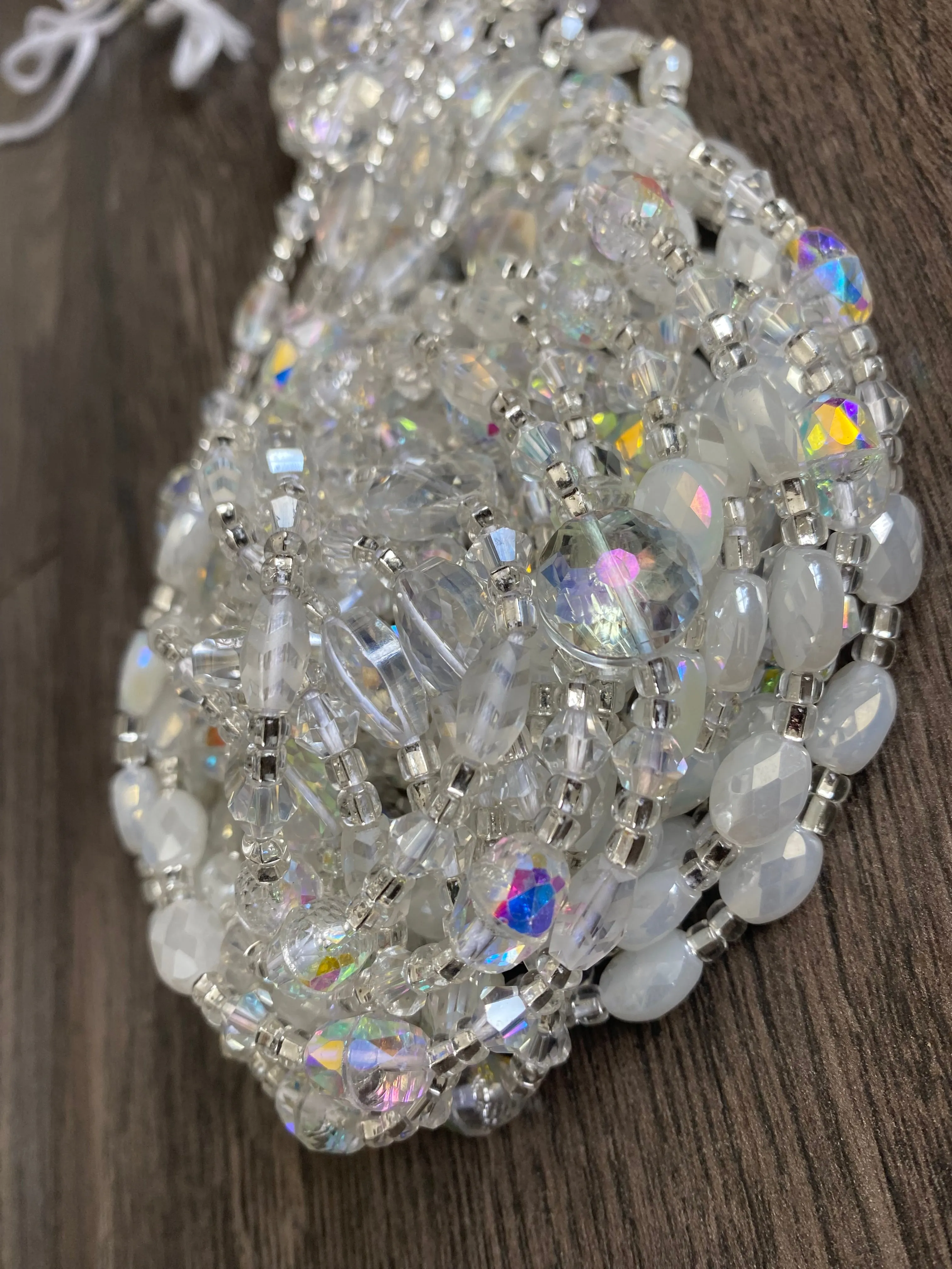 Heavens Dew-  Bridal- Luxury Crystal Waistbeads, waistbeads for brides, WaistBeads for new Beginnings or fresh Start