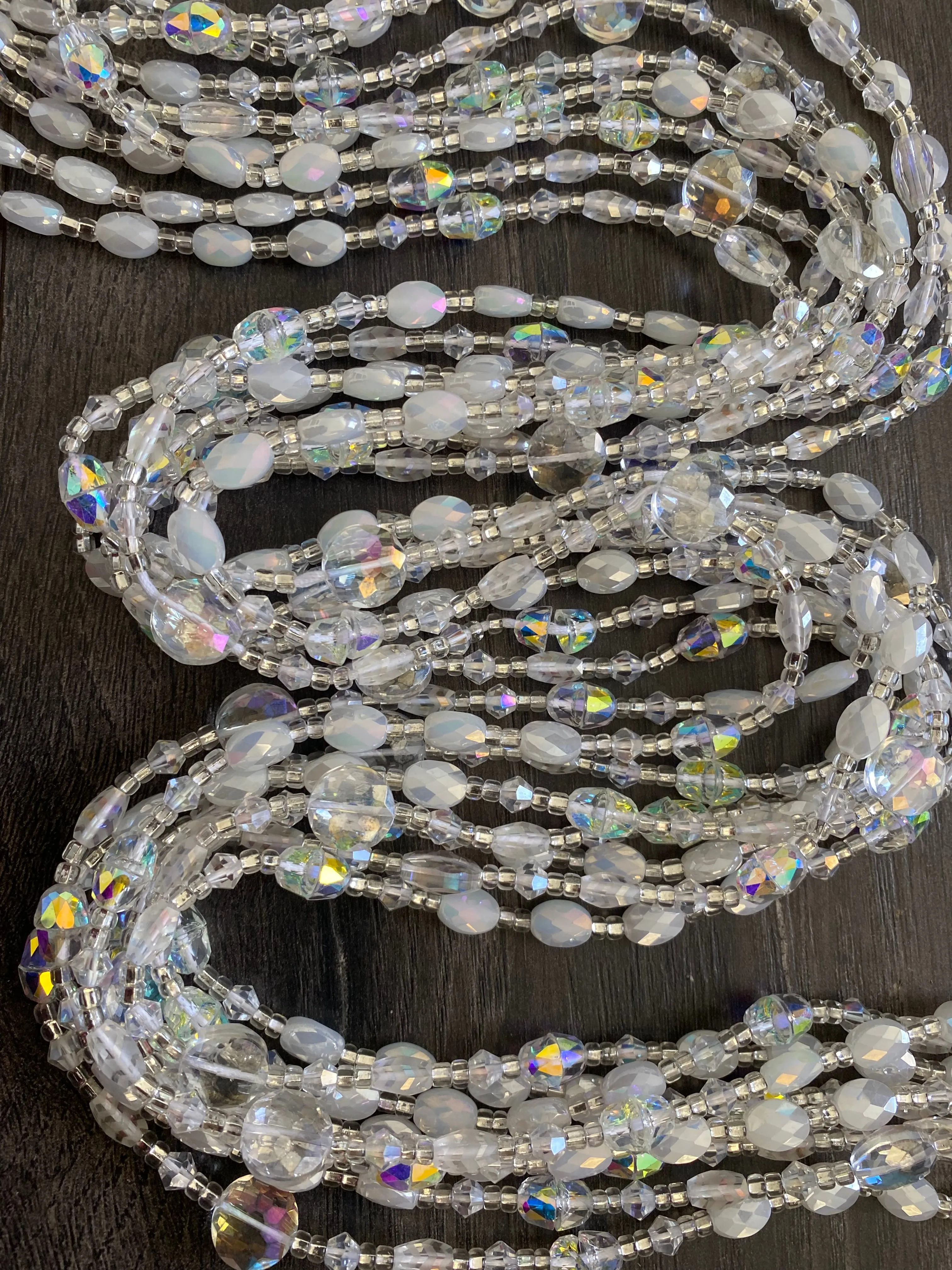 Heavens Dew-  Bridal- Luxury Crystal Waistbeads, waistbeads for brides, WaistBeads for new Beginnings or fresh Start