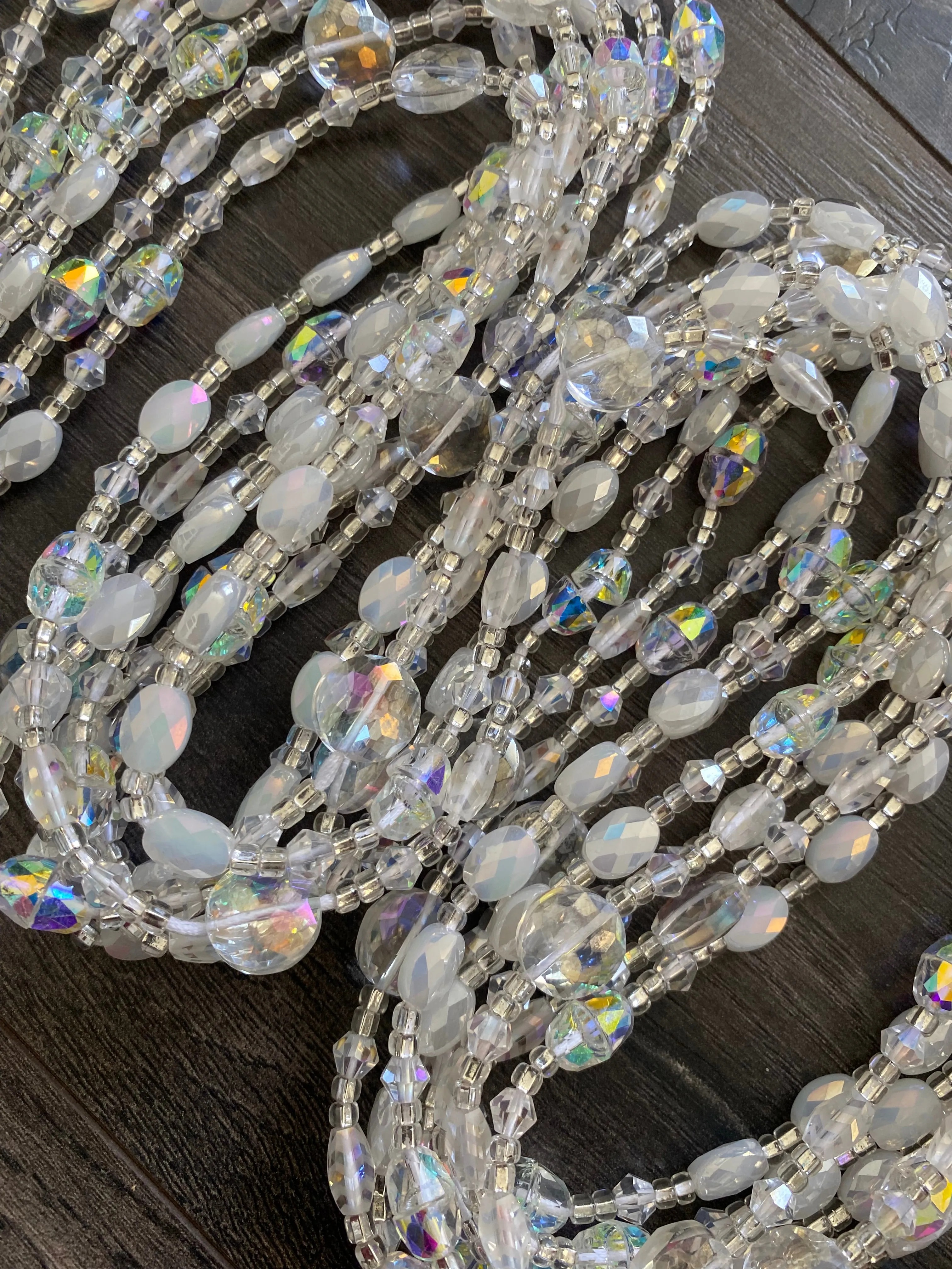 Heavens Dew-  Bridal- Luxury Crystal Waistbeads, waistbeads for brides, WaistBeads for new Beginnings or fresh Start