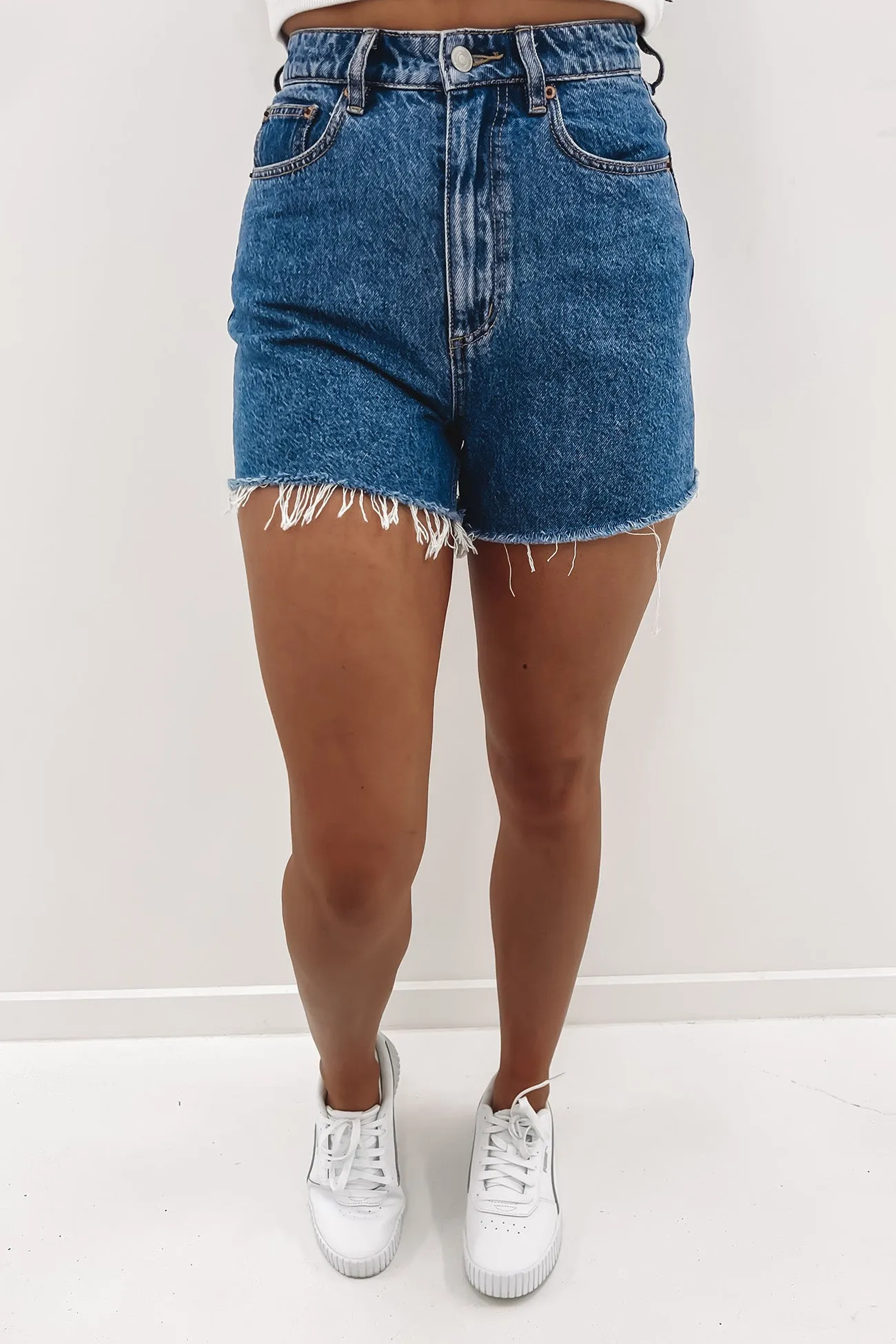 High Relaxed Short Indigo Outsider