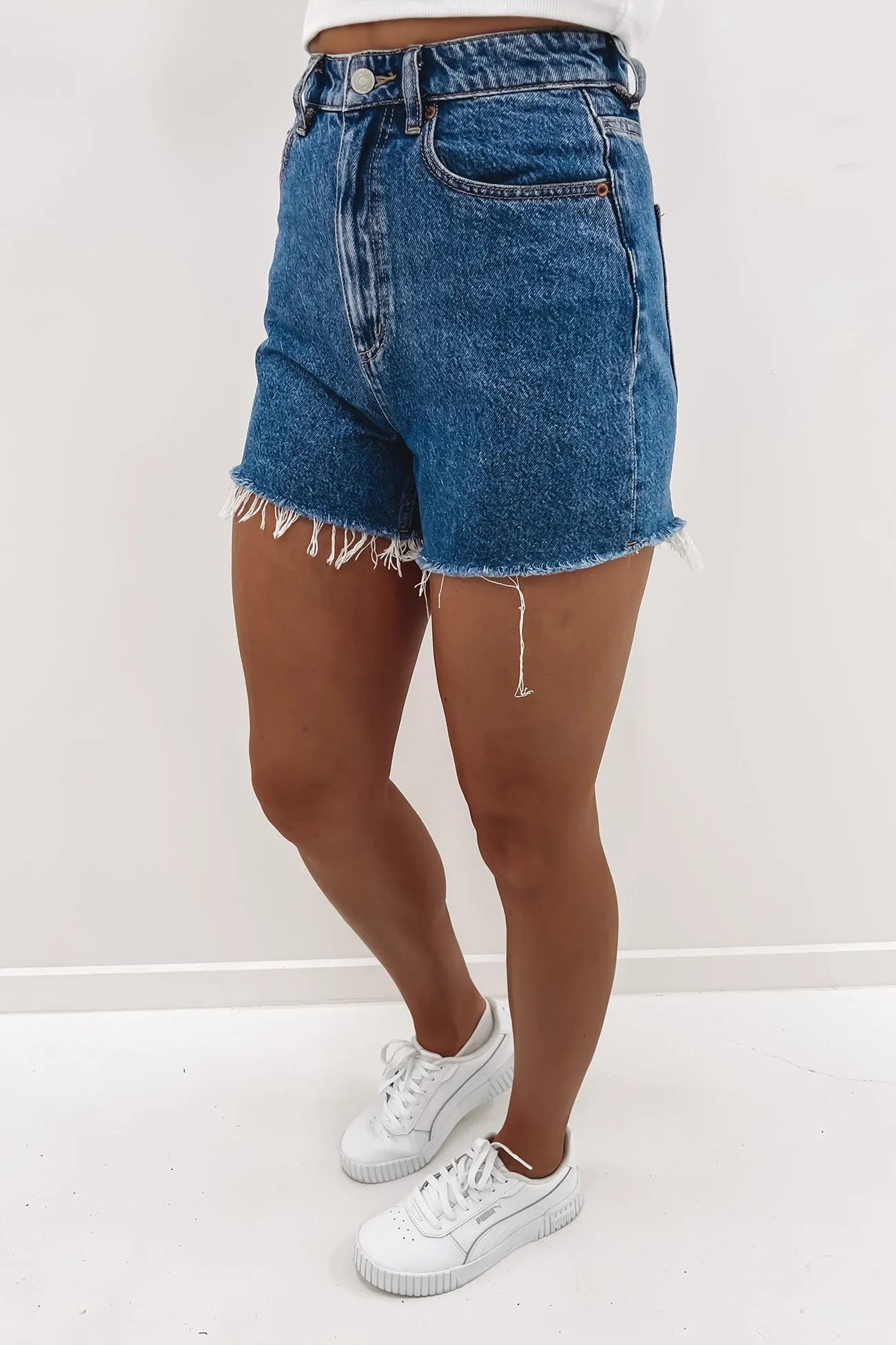High Relaxed Short Indigo Outsider