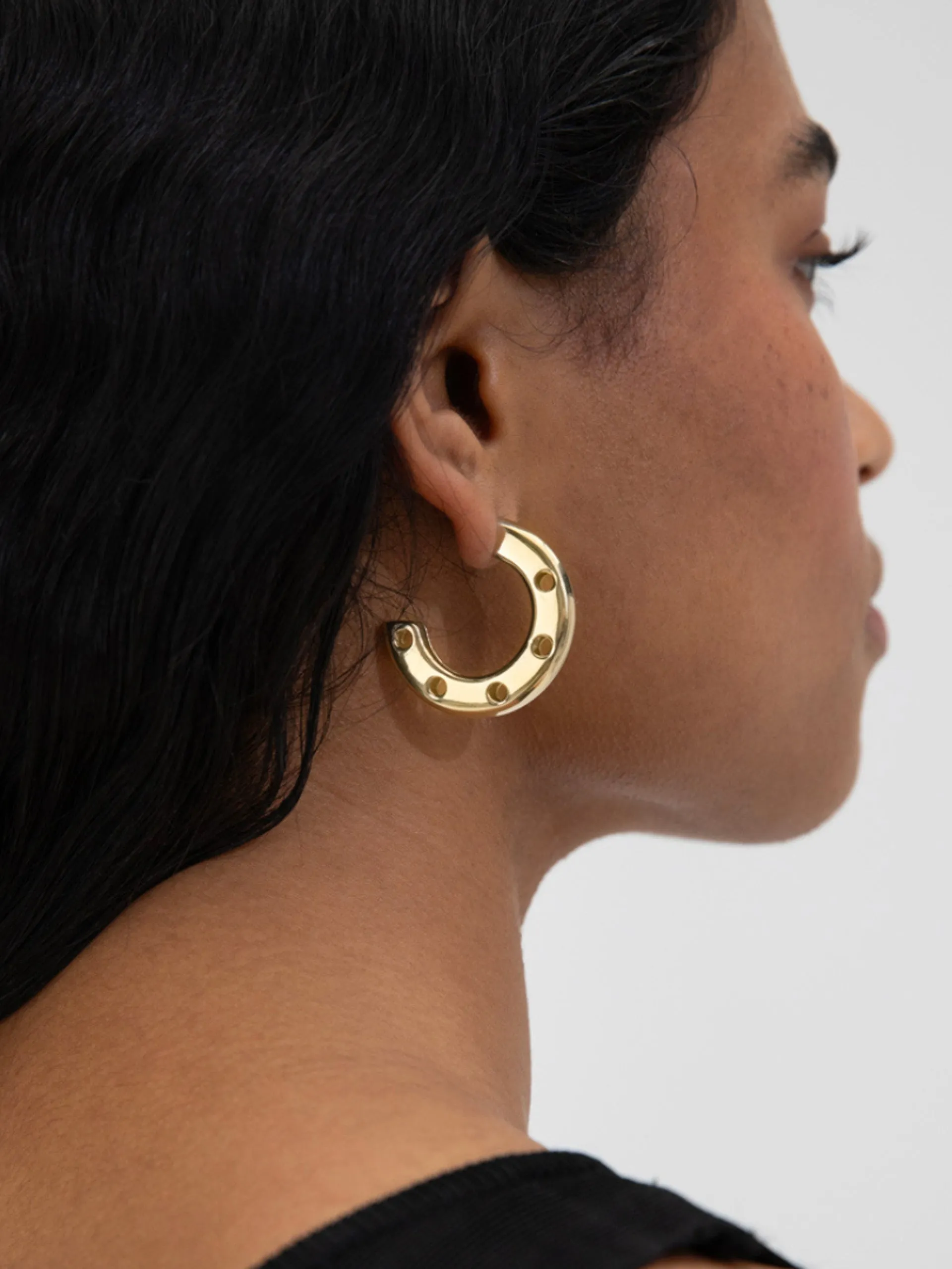 Holy Smoke hoop earrings