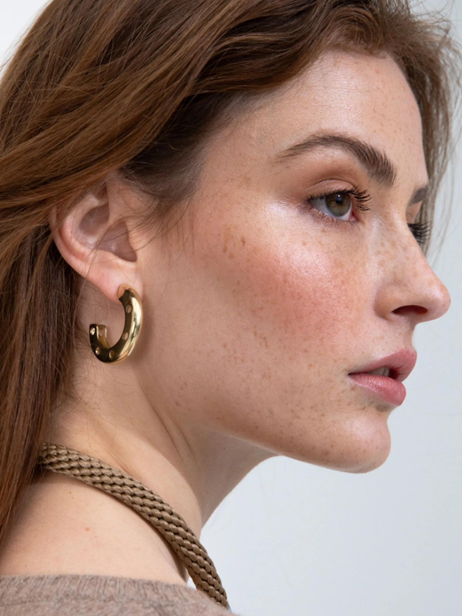 Holy Smoke hoop earrings