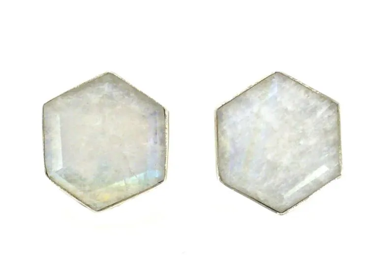 Honeybee Stud Earrings Moonstone