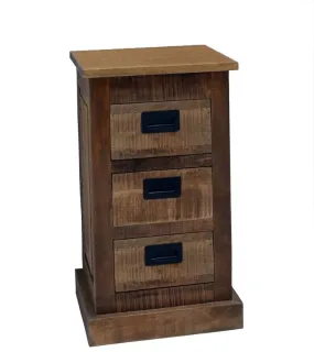 Industrial chest of drawers in metal and wood sturdy