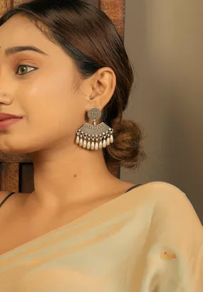 Intricate Sequence Rain Drops Dangler Earrings