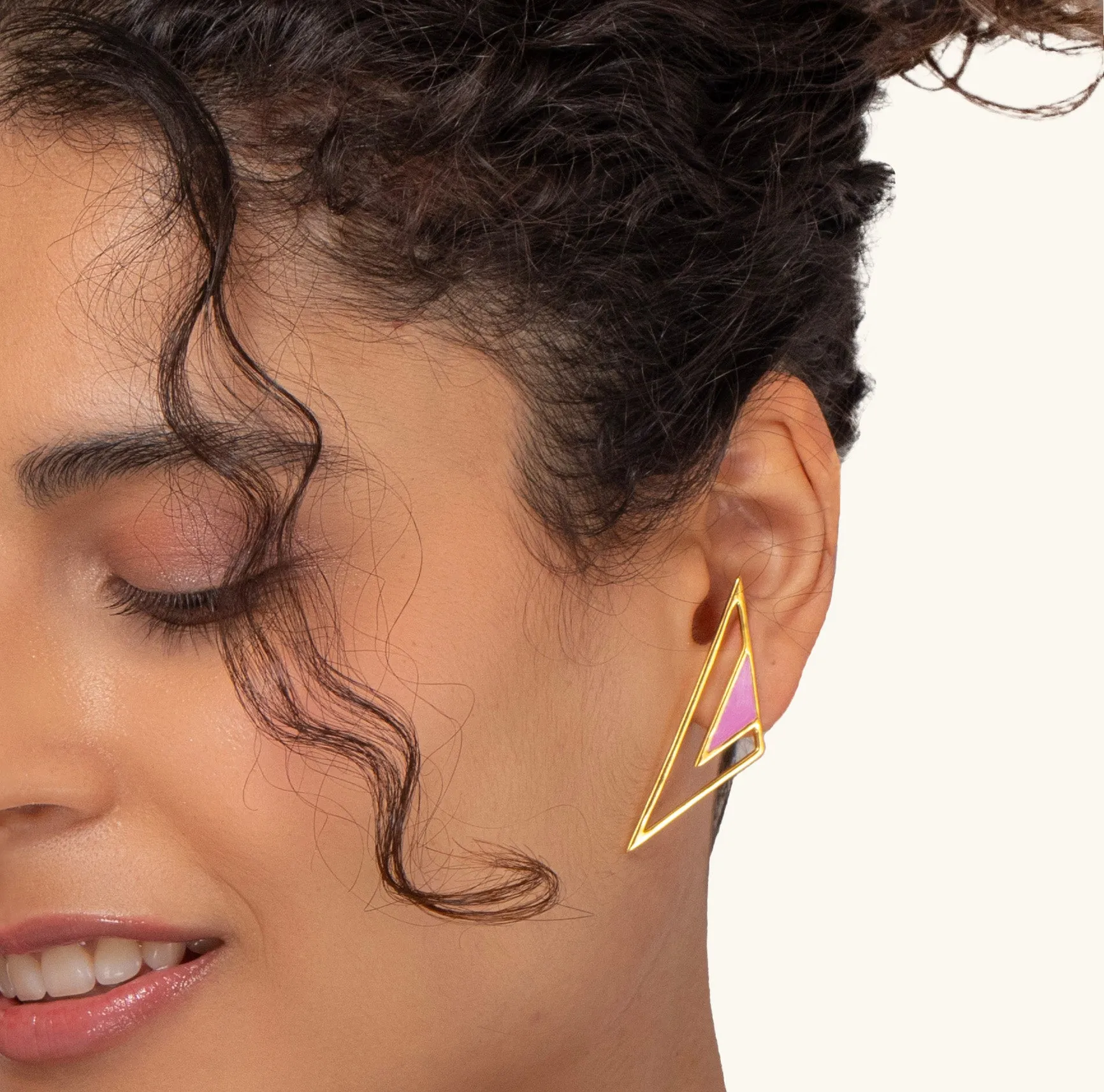 Iris Earrings Pink