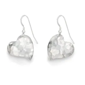 Kerenza Hammered Heart Earrings