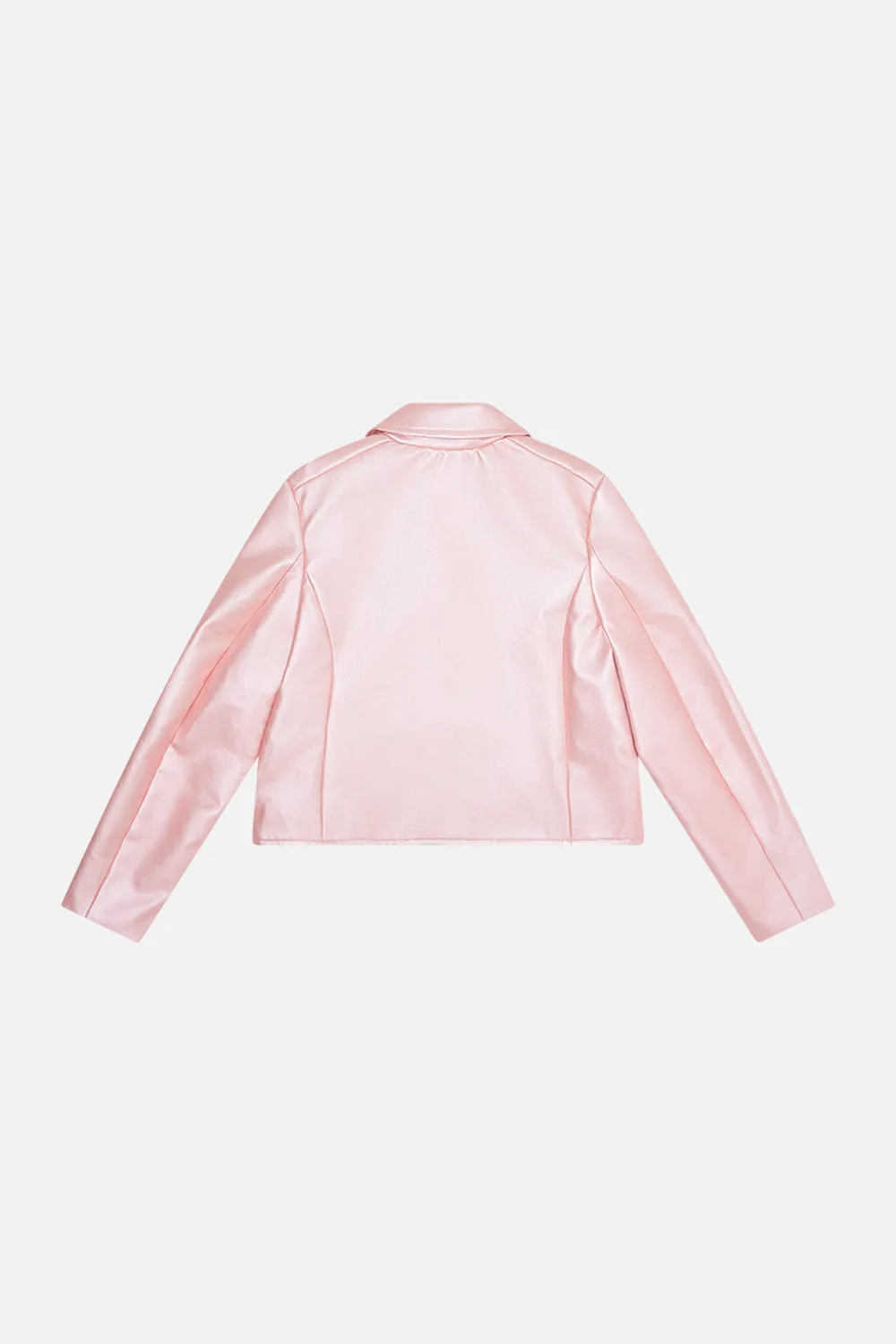 KIDS VEGAN LEATHER BIKER JACKET 4-10 CLEVER CLOGS