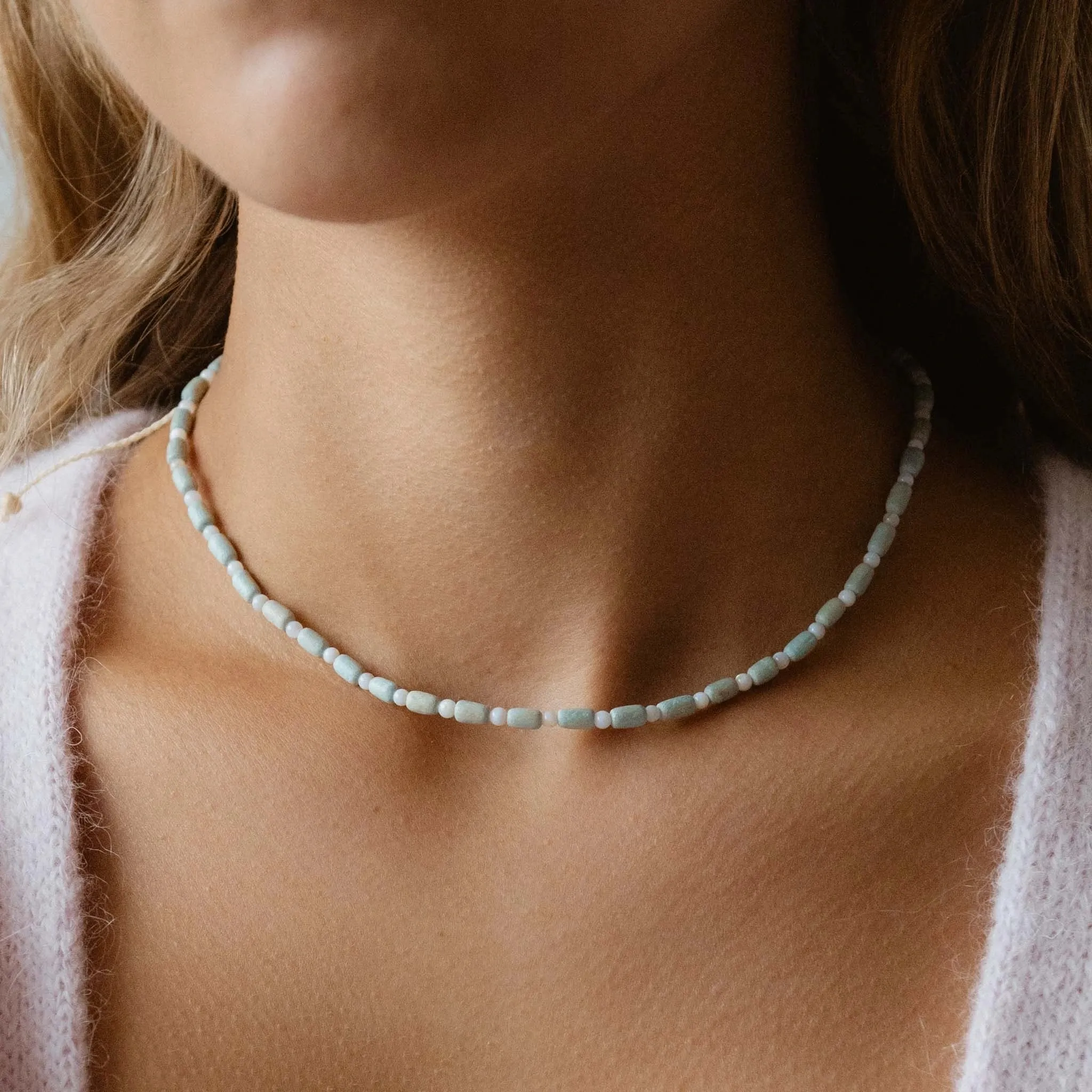 Kilauea Wood Beaded Necklace