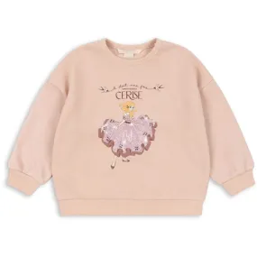 Konges Sløjd Cameo Rose Lou Glitter Sweat Shirt Ocs