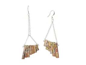 Leopard Jasper Mismatch Earrings