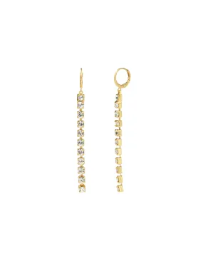 Long Medium Crystal Drop Hooks