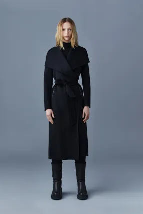 Mackage Mai-CN Light Wool Wrap Coat Black