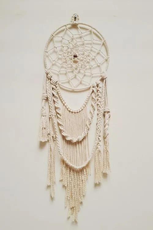 Macramé Elegant Navajo Dream-Catcher - Off white