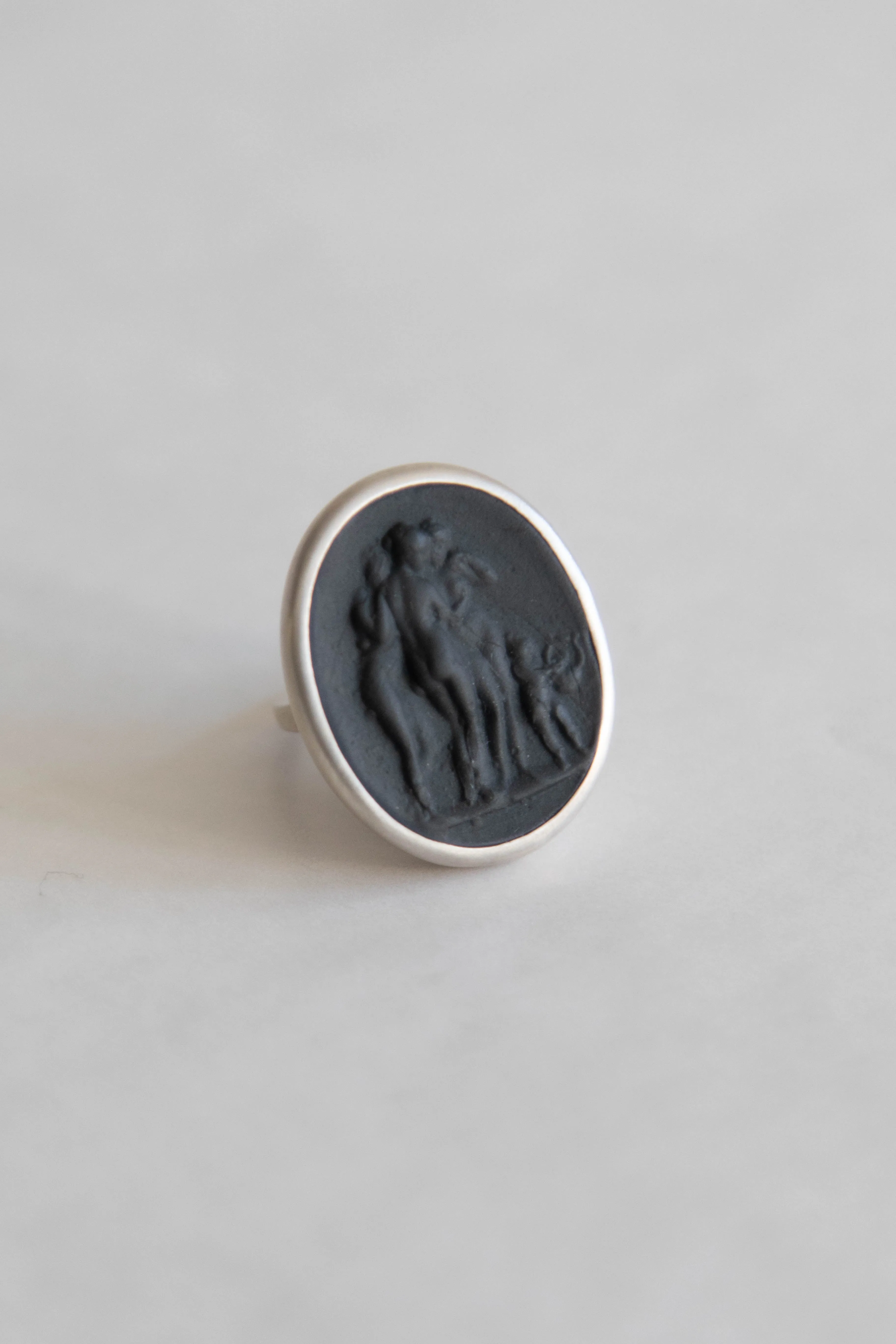 Marcie McGoldrick | Three Graces Ring in Onyx & Silver