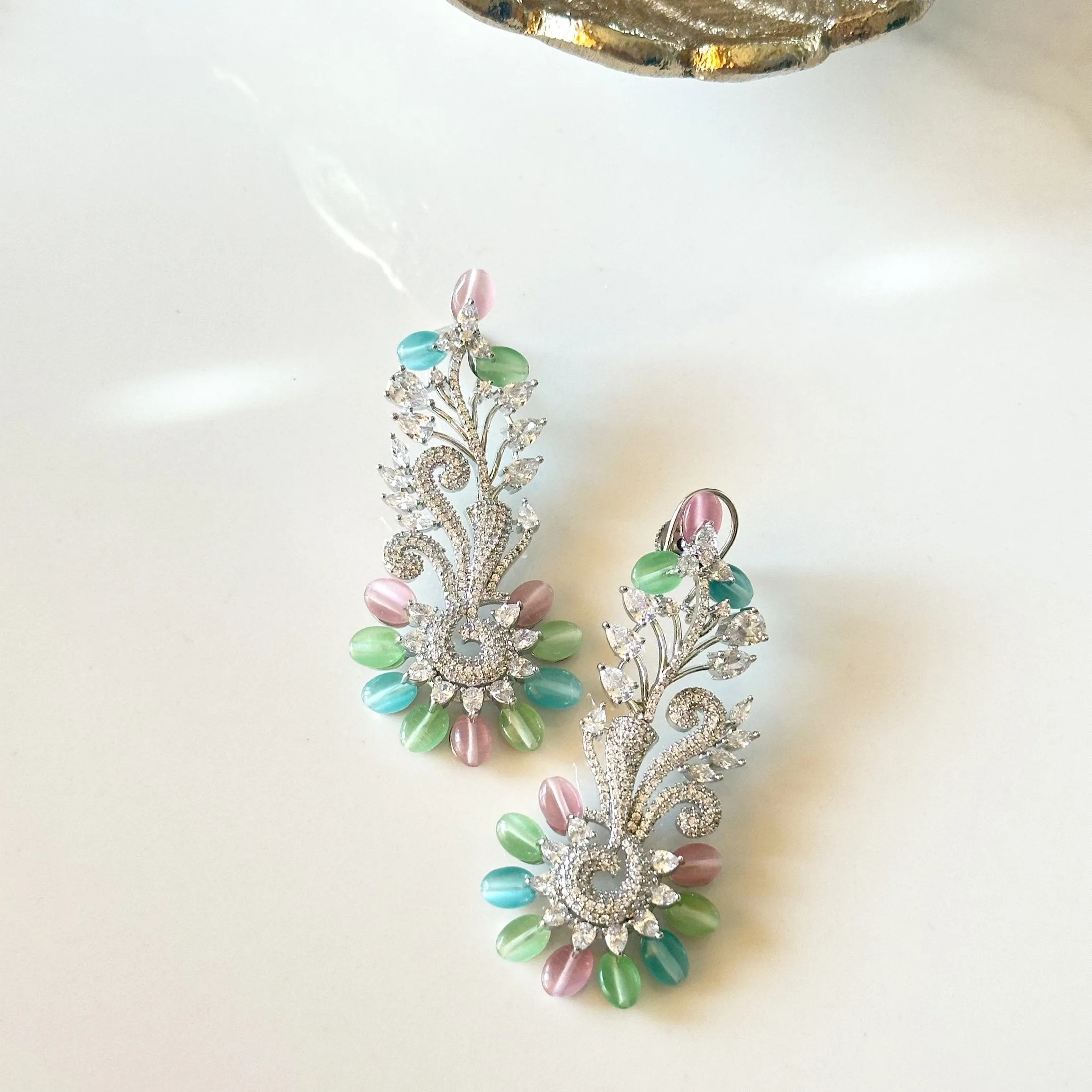 Mia Beaded Floral Earrings