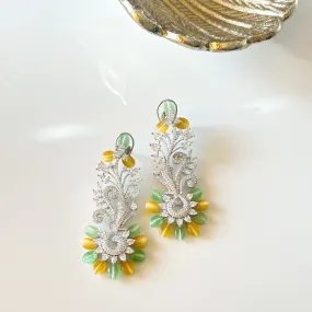Mia Beaded Floral Earrings