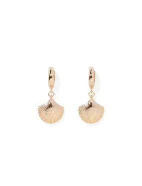Mischa Shell Huggie Earrings