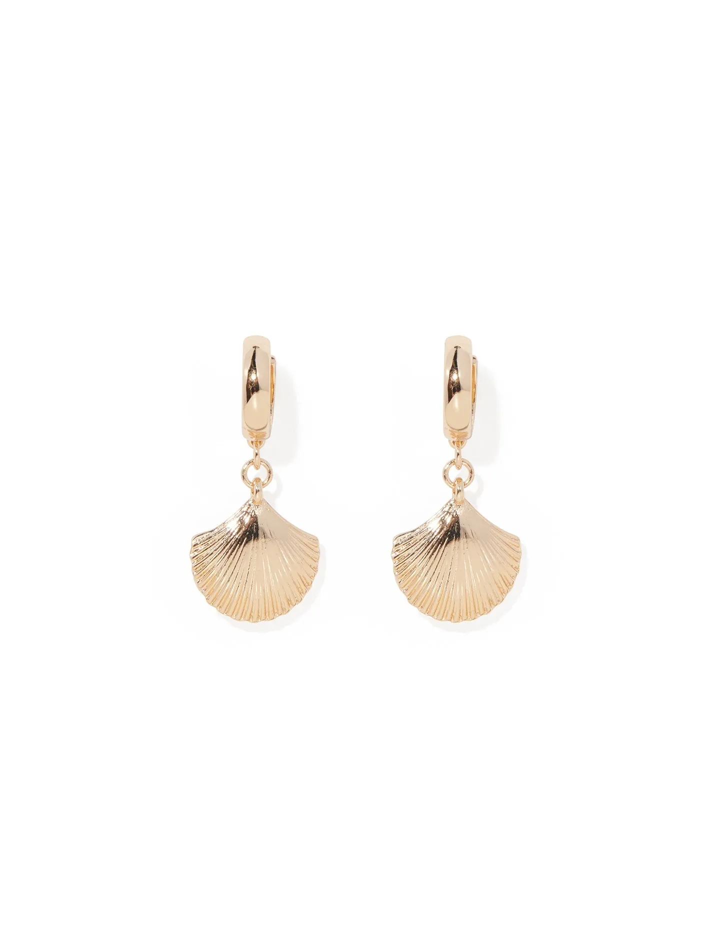 Mischa Shell Huggie Earrings