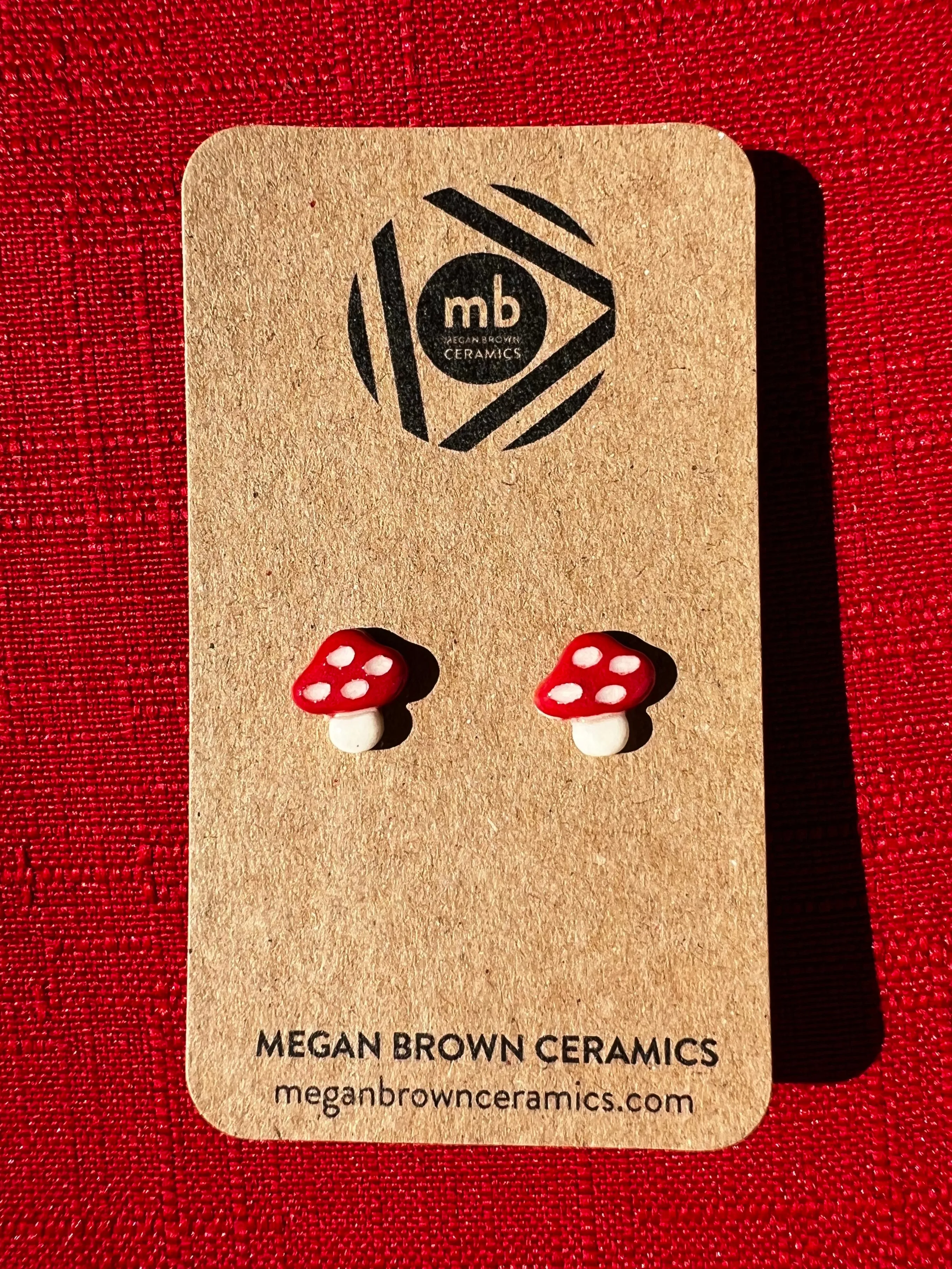Mushroom Stud Earrings