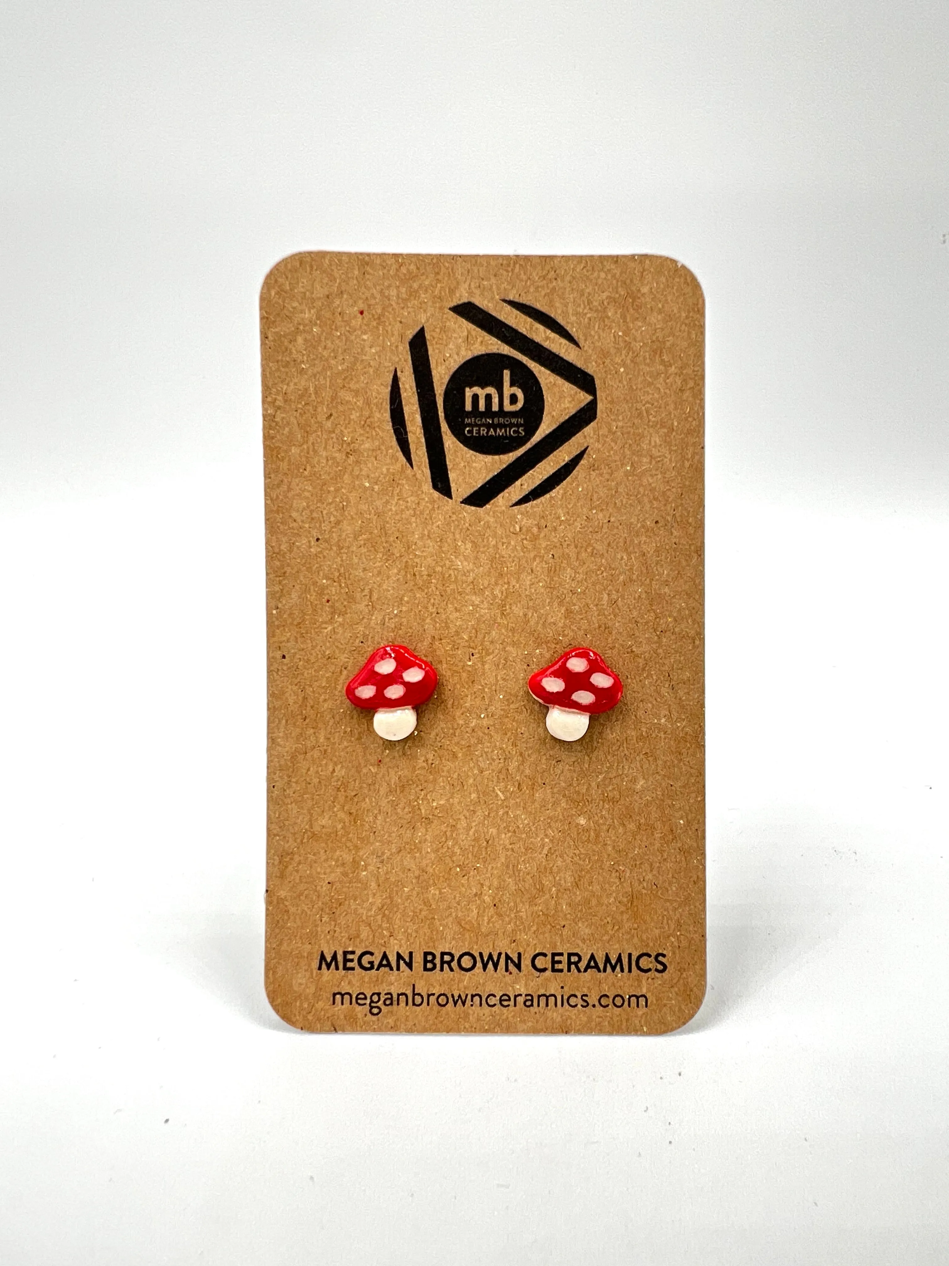 Mushroom Stud Earrings