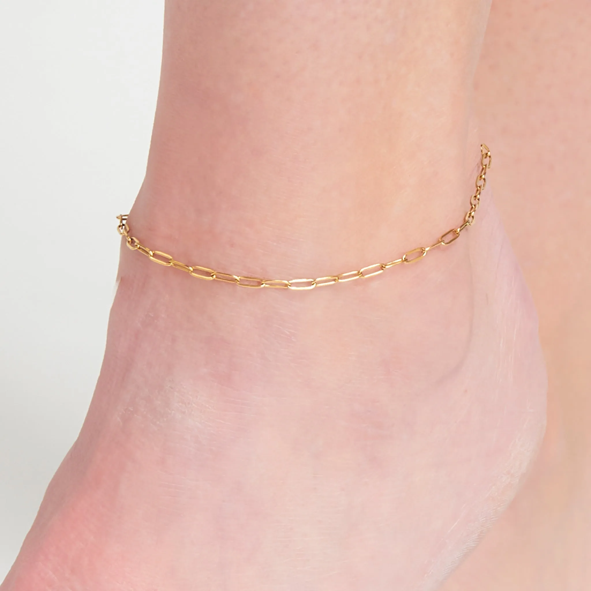 Narelle Waterproof Paperclip Anklet