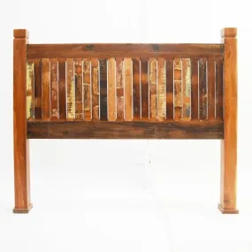 NIRVANA Reclaimed boat Timber DOUBLE Bedhead headboard 137x187x130 cm