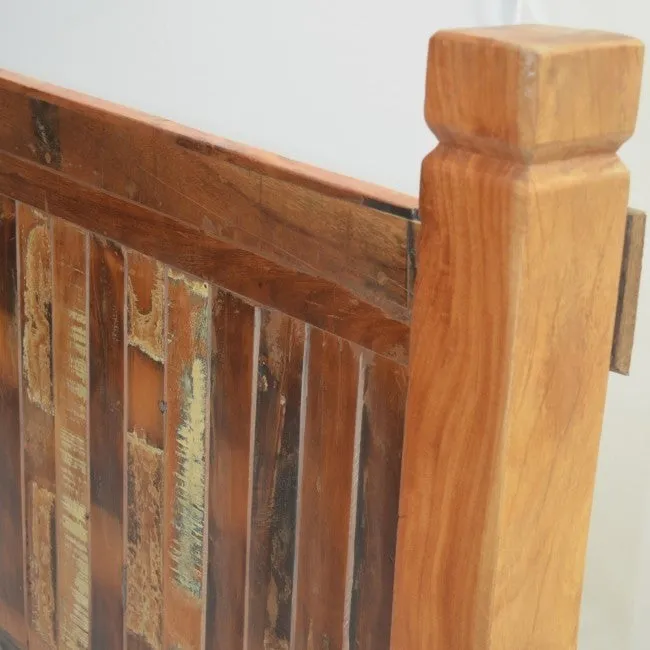 NIRVANA Reclaimed boat Timber DOUBLE Bedhead headboard 137x187x130 cm