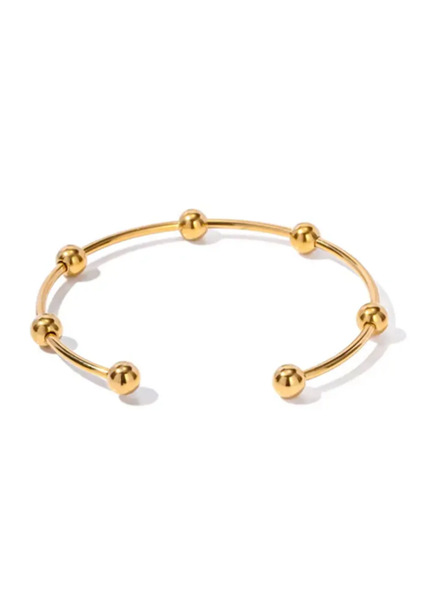 Orb Beaded Cuff Bracelet