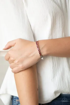 Paparazzi Bracelet ~ Stellar Beam - Red