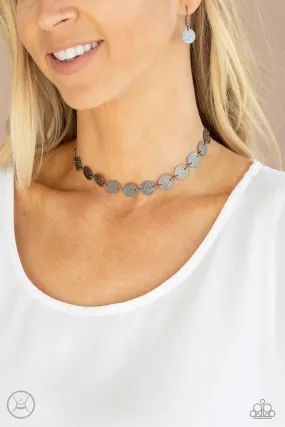 Paparazzi Necklace ~ Reflection Detection - Black