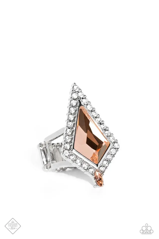 Paparazzi Ring ~ Stylish Studio - Orange
