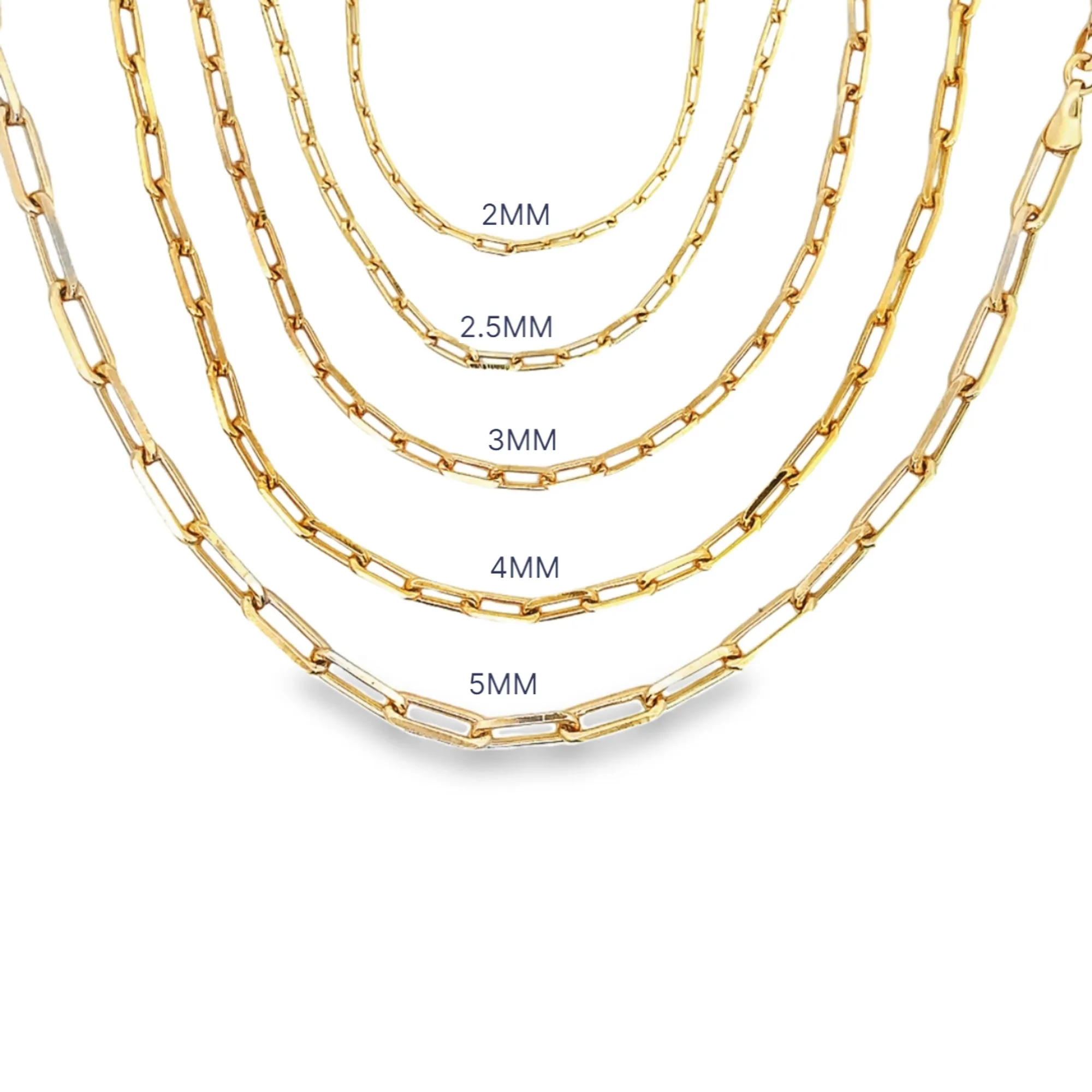Paper Clip Chain Anklet (E162-E166)