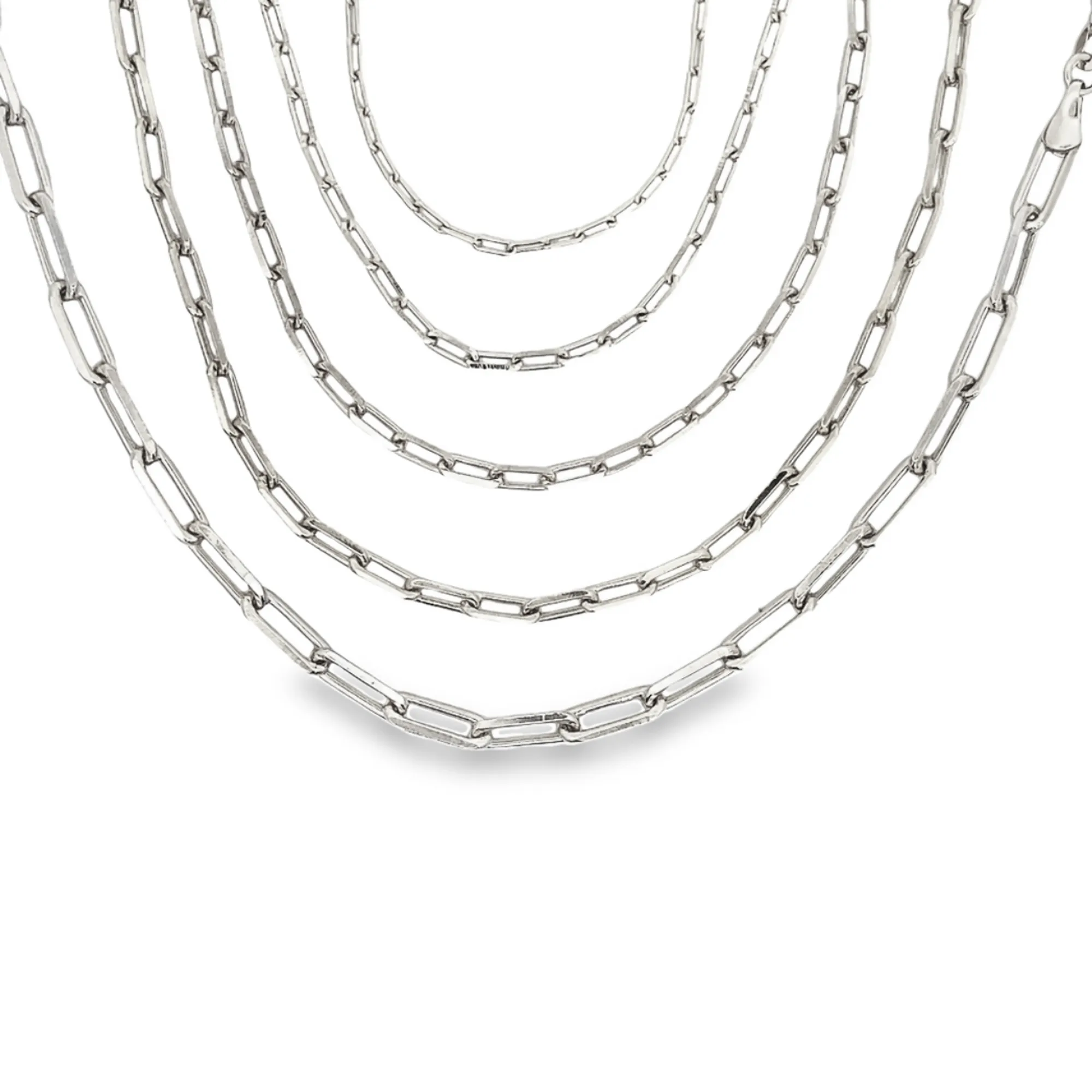 Paper Clip Chain Anklet (E162-E166)