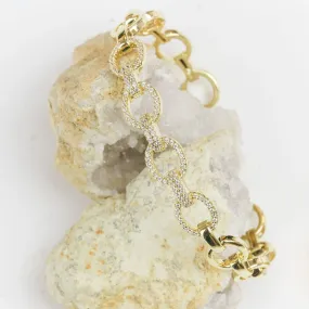 Pave' Link Cuff