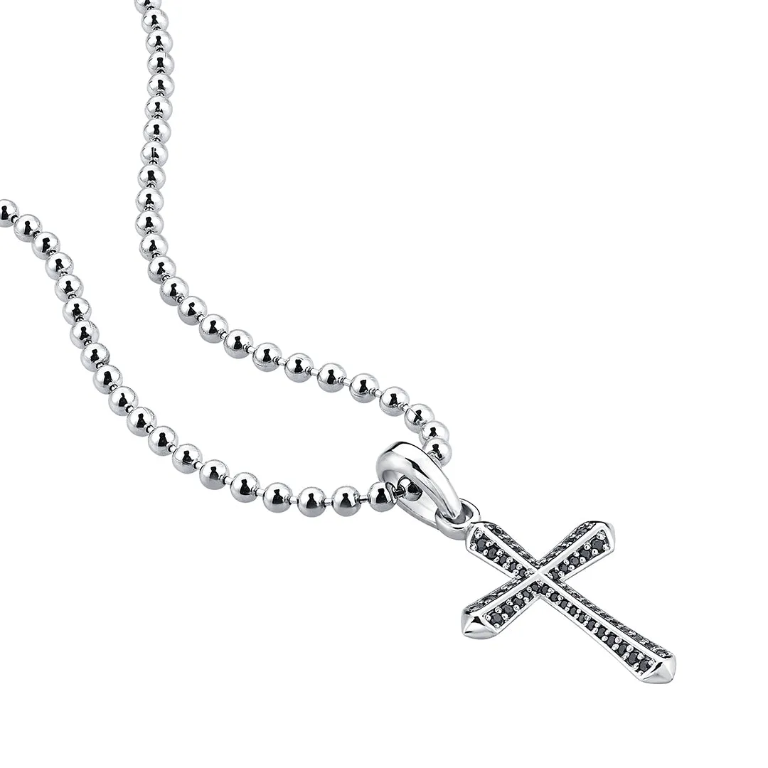 Paved Cross Pendant in Gold