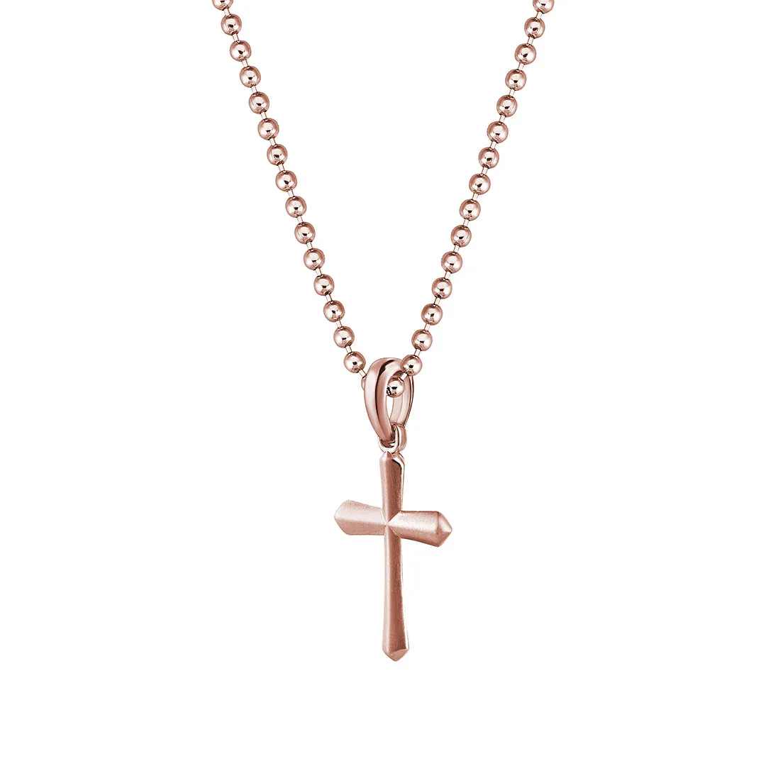 Paved Cross Pendant in Gold