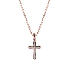 Paved Cross Pendant in Gold