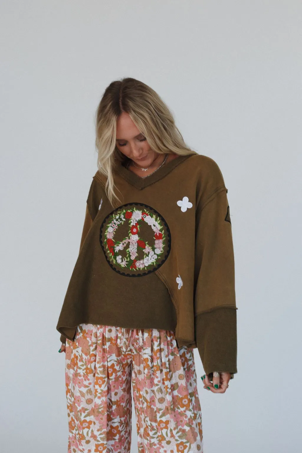 Peaceful Embrace Sweater - Olive