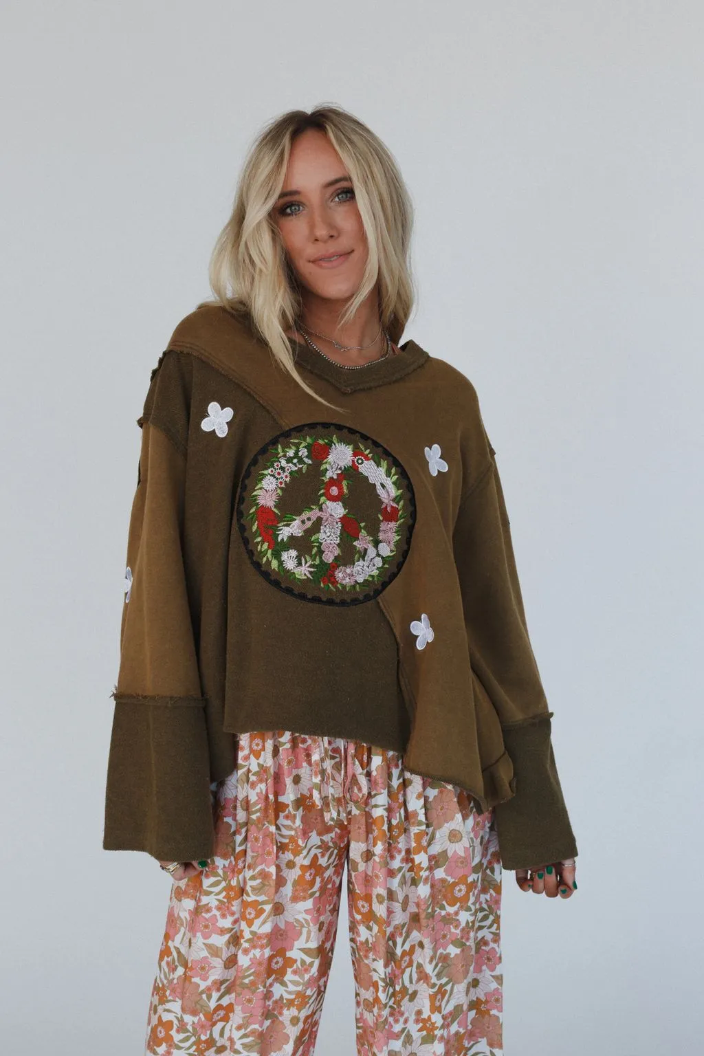 Peaceful Embrace Sweater - Olive