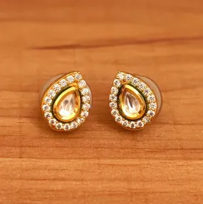 PEAR SHAPED KUNDAN & CZ STUDS