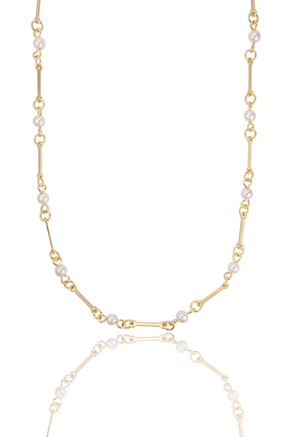 Pearl Bar Chain Anklet (F251A/I127/E223)