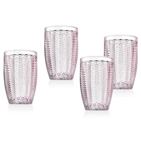 Pink Highballs, Set of Four