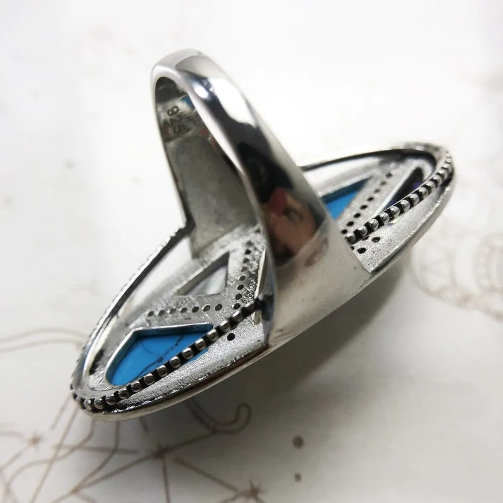 Powerful Mystical Turquoise Gift Ring - 925 Sterling Silver