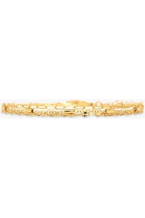 Pura Vida Ouro Chain Anklet Gold