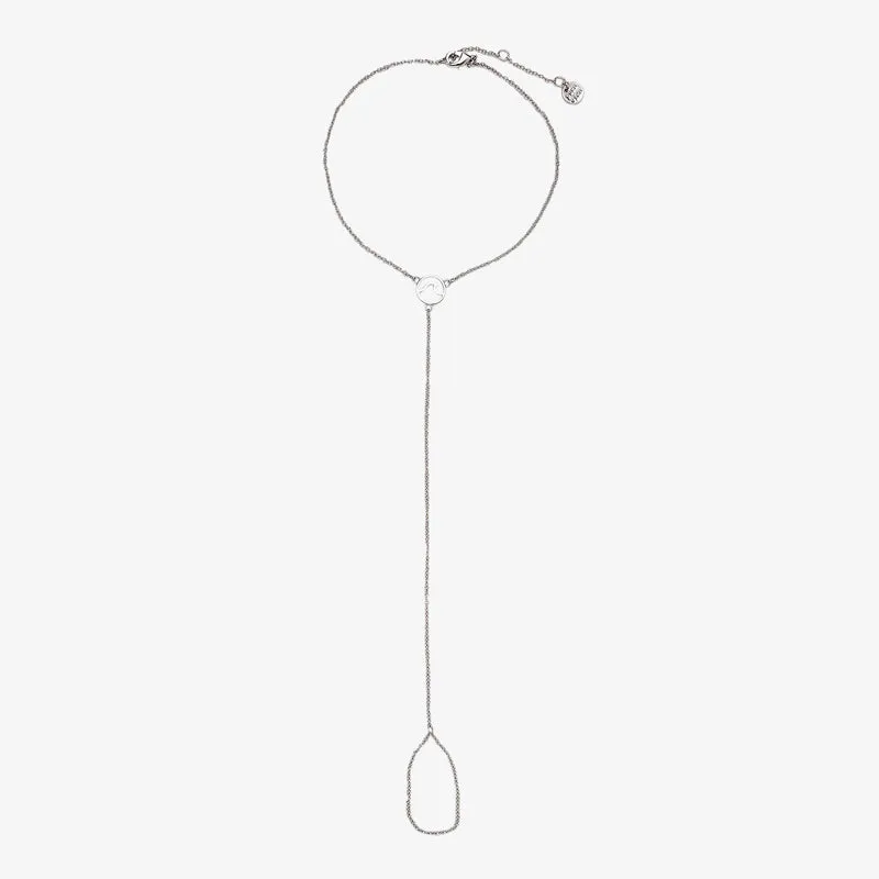 PURA VIDA WAVE T ANKLET SILVER