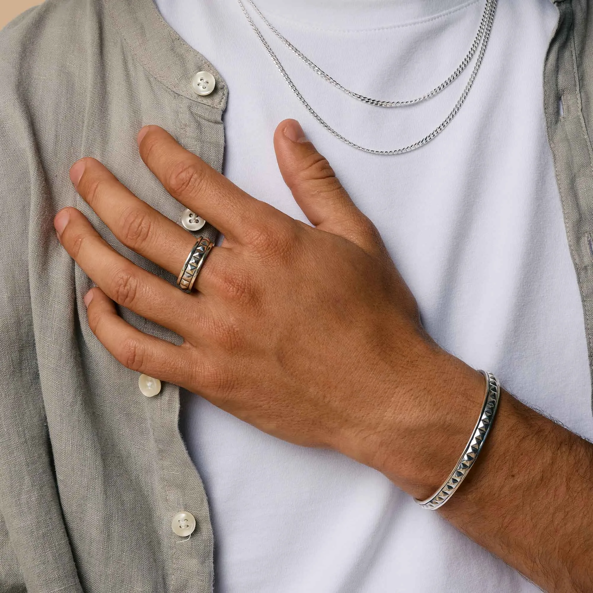 Pyramid Men's Bracelet